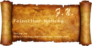Feinsilber Nadinka névjegykártya